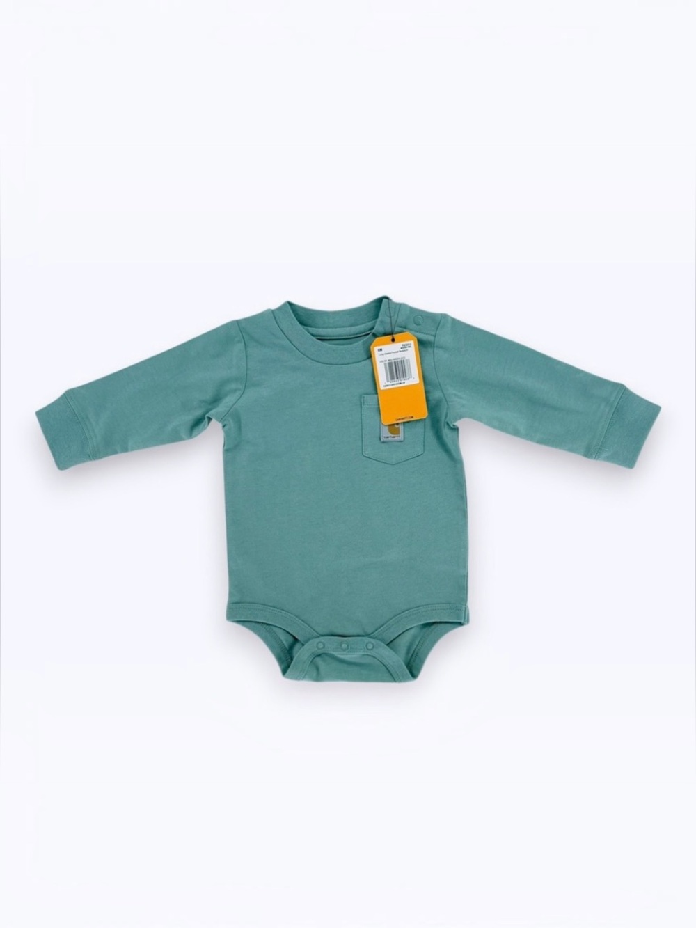Carhartt Kids Long Sleeve Pocket Bodysuit 6M Med Green Basic NEW